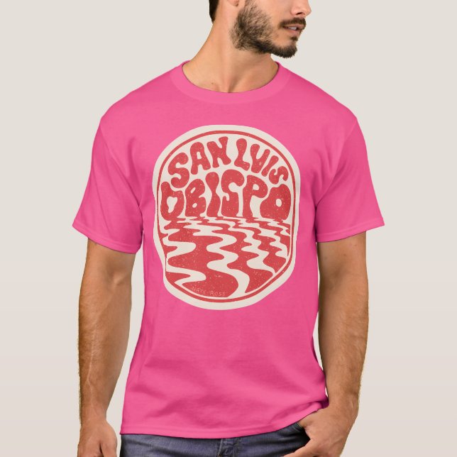 San Luis Obispo Sunset T Shirt (Framsida)