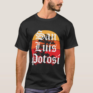 San Luis Potosi City Mexico Old English Chola T Shirt