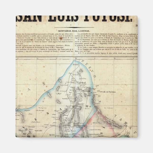 San Luis Potosi, Mexiko 2 Magnet (Framsidan)