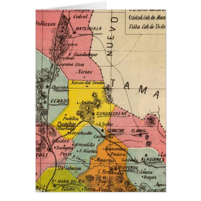 San Luis Potosi, Mexiko Hälsningskort (Framsidan)