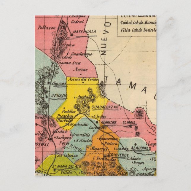 San Luis Potosi, Mexiko Vykort (Framsida)