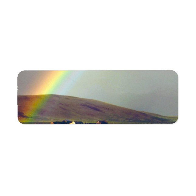 San Luis Valley After Rain Returadress Etikett (Framsidan)