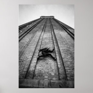 San Marco för Parkour idrottsmanklättring torn Poster