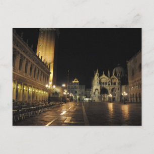 San Marco Square, Venedig-Italien (kl. 5.30) Vykort