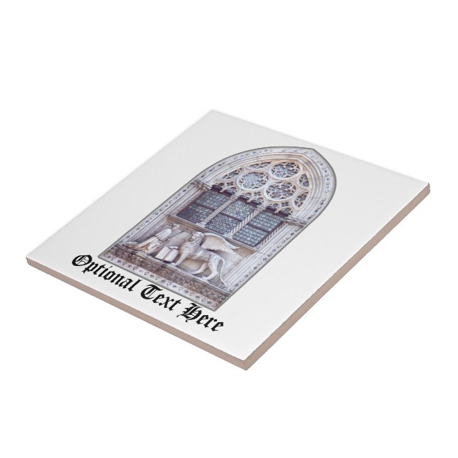 San Marco Winged Lejon glasruta Kakelplatta (Sidan)