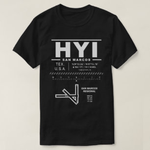 San Marcos Regional Airport HYI USAA T Shirt
