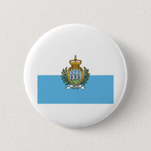 San Marein - San Marino Flagga Knapp