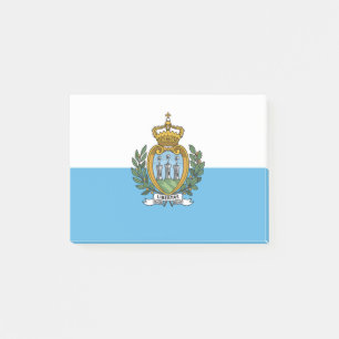 San Marein - San Marino Flagga Post-it Block