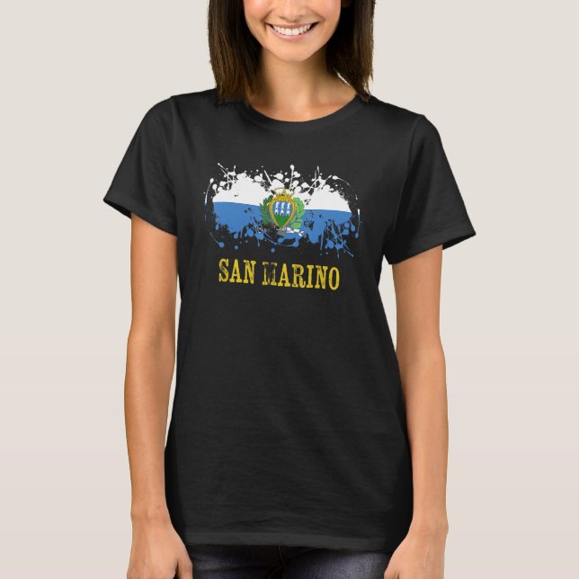 San Mariian enthusiasts for San Marino and San Mar T Shirt (Framsida)