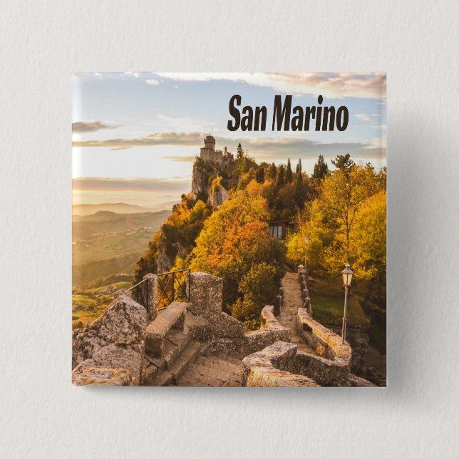 San Marino Europe Three Torn Knapp (Framsida)