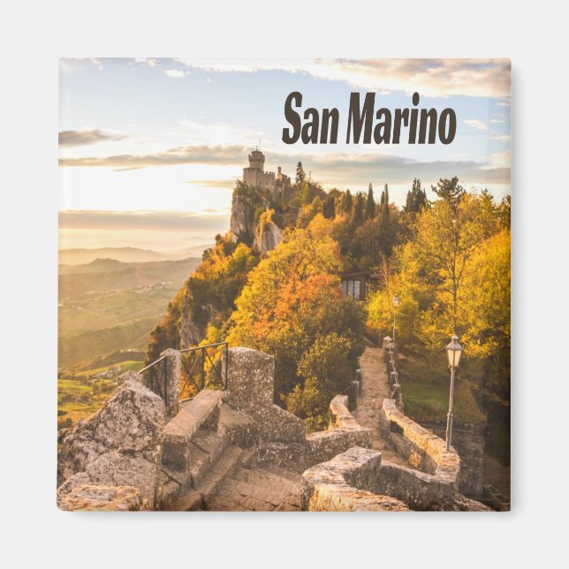 San Marino Europe Three Torn Magnet (Framsidan)