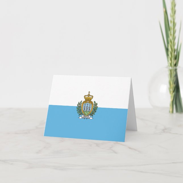 San-Marino flagga Anteckningskort (Framsida)
