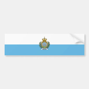 San Marino-flagga Bildekal