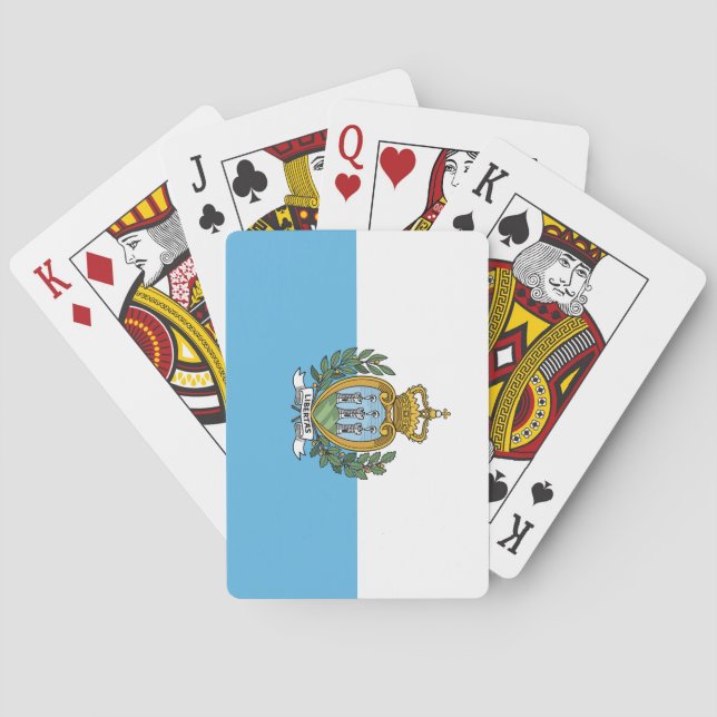 San Marino-flagga Casinokort (Baksidan)