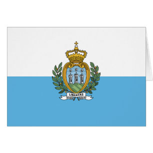 San Marino-flagga Hälsningskort