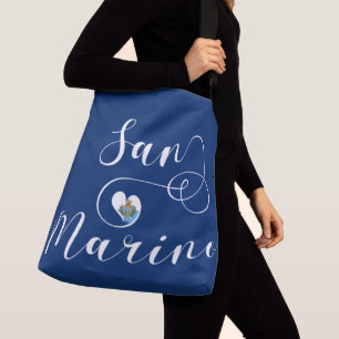 San Marino Flagga in Heart Axelväska