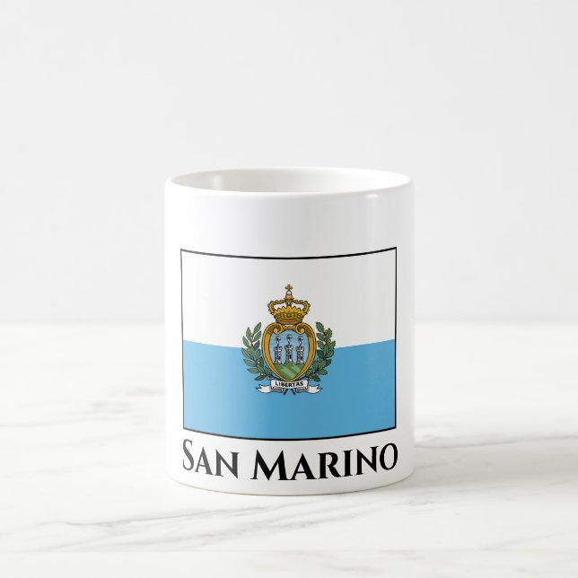 San Marino Flagga Kaffemugg (Center)