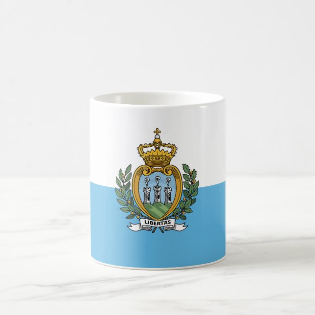 San Marino Flagga Kaffemugg (Center)