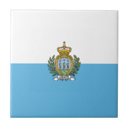 San-Marino flagga Kakelplatta