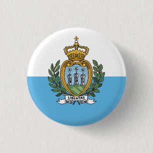 San Marino Flagga Knapp