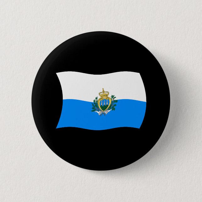 San Marino Flagga Knapp (Framsida)