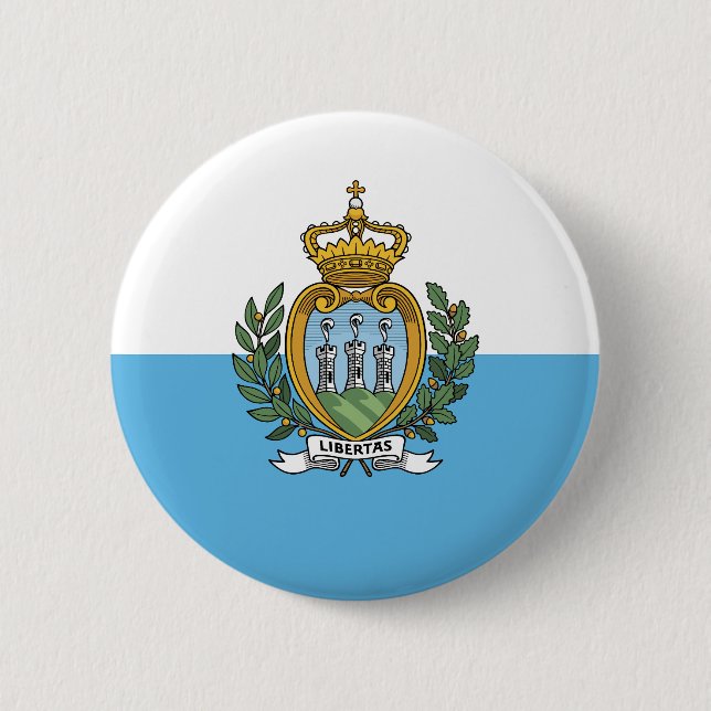 San Marino Flagga Knapp (Framsida)