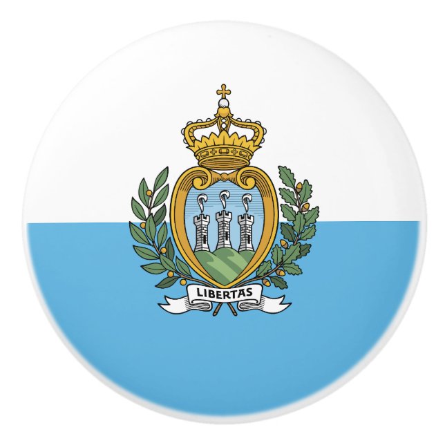 San Marino Flagga Knopp (Framsidan)