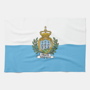 San Marino Flagga Kökshandduk