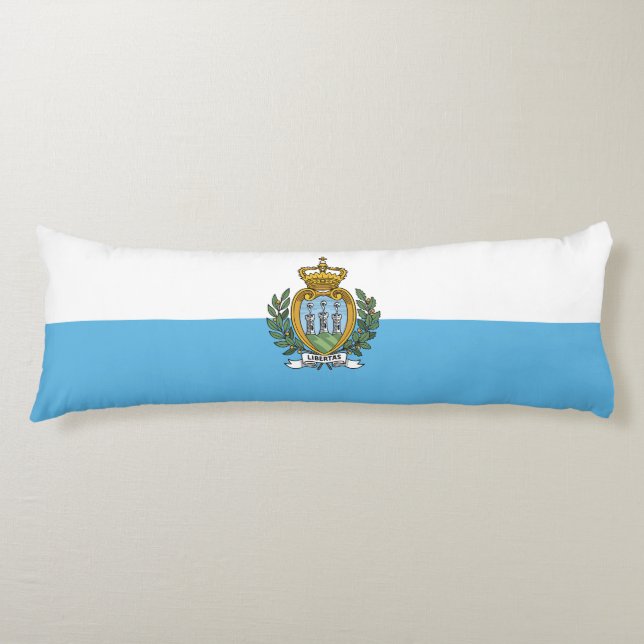 San Marino Flagga Kroppskudde (Framsidan)
