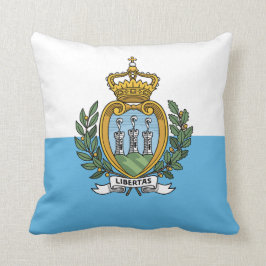 San Marino Flagga Kudde