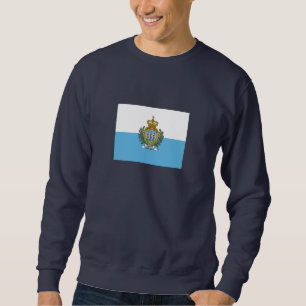 San Marino-flagga Lång Ärmad Tröja