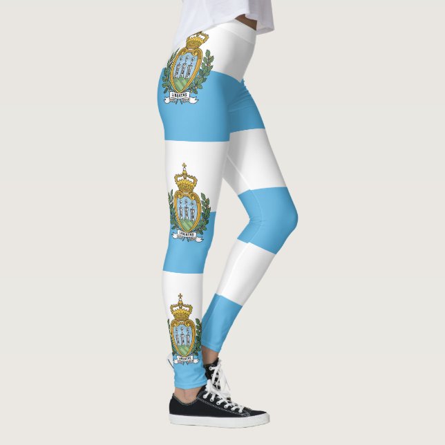 San Marino Flagga Leggings (Höger)