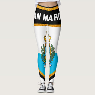 San Marino Flagga Leggings