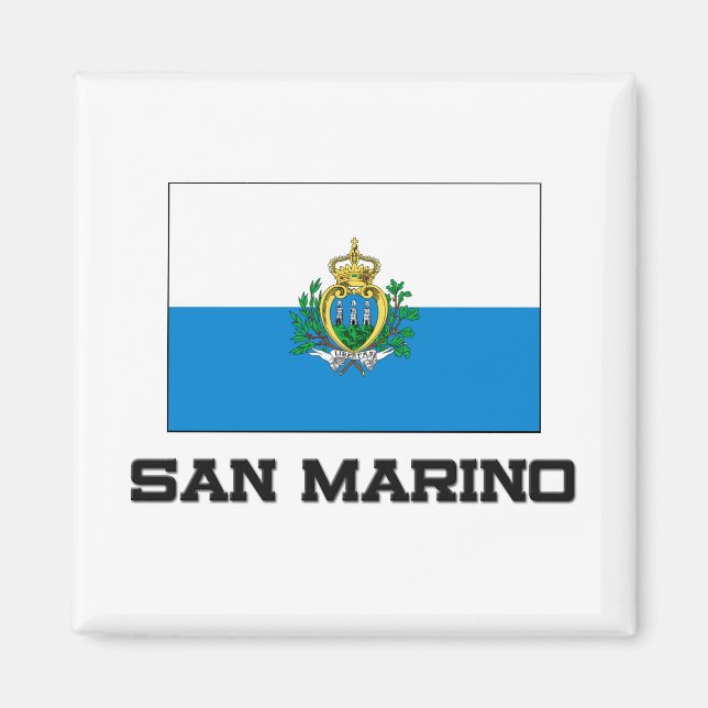 San Marino Flagga Magnet (Framsidan)