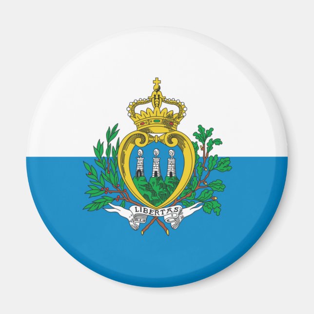 San Marino Flagga Magnet (Framsidan)