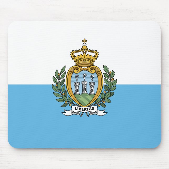 San Marino Flagga Musmatta (Framsidan)