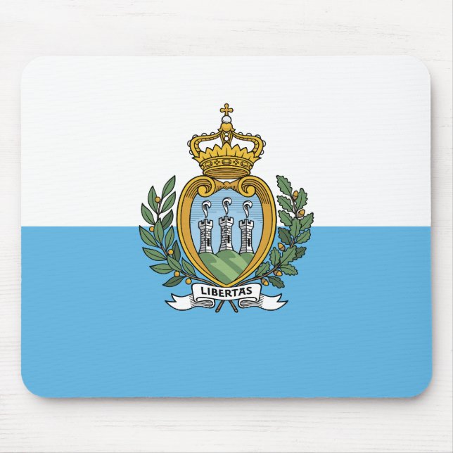 San Marino Flagga Musmatta (Framsidan)