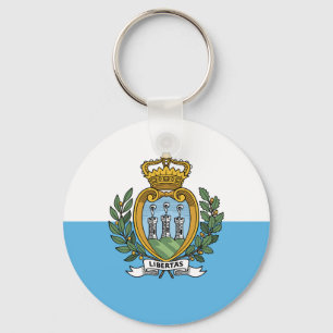 San Marino Flagga Nyckelring