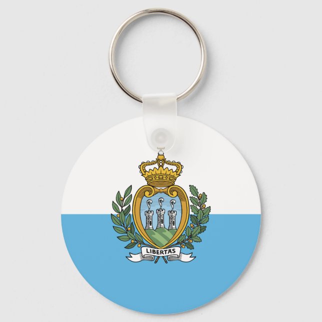 San Marino-flagga Nyckelring (Framsida)
