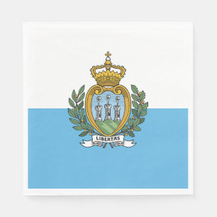 San Marino Flagga Pappersservett