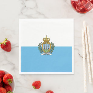 San-Marino flagga Pappersservett