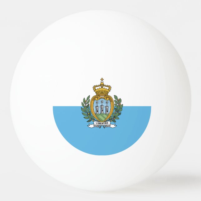 San-Marino flagga Pingisboll (Framsidan)