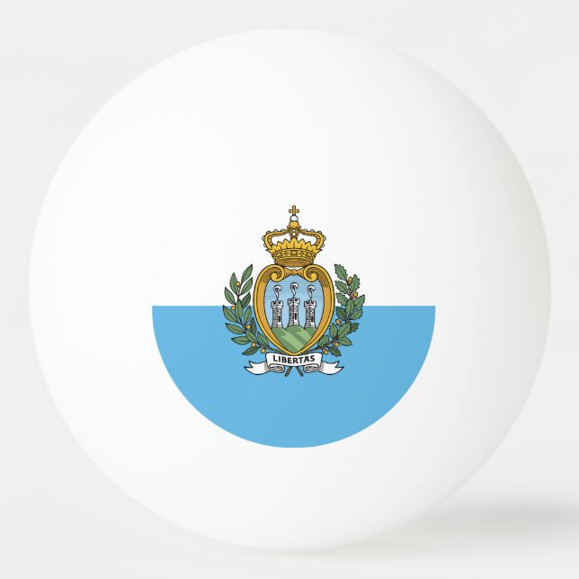San Marino-flagga Pingisboll (Framsidan)