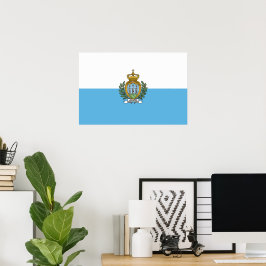 San-Marino flagga Poster