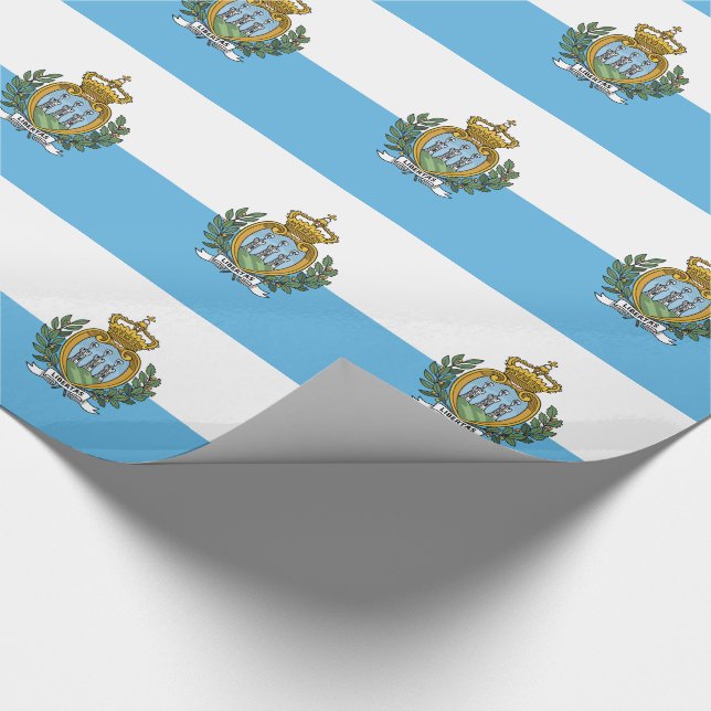 San Marino-flagga Presentpapper (Hörn)
