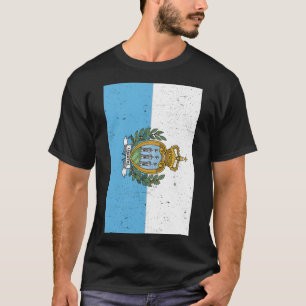 San Marino Flagga San Marinese Travel T Shirt