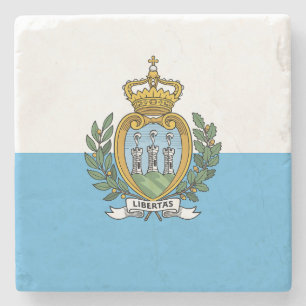 San Marino Flagga Stenunderlägg