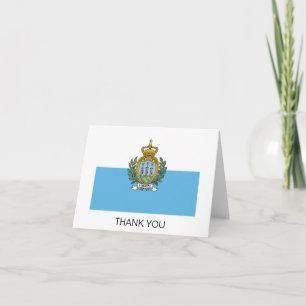 San Marino Flagga Tack Kort