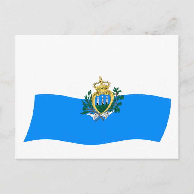 San Marino Flagga vykort (Framsida)