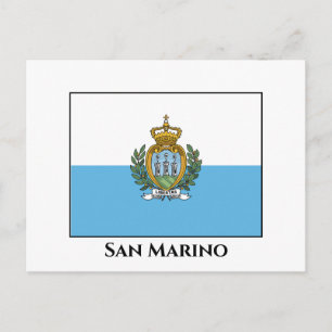 San Marino Flagga Vykort
